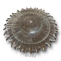 Vintage Empire Style Bronze Over Copper Shade Bouillotte & Ice Glass Flat Shade