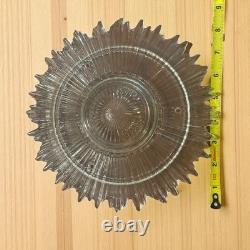 Vintage Empire Style Bronze Over Copper Shade Bouillotte & Ice Glass Flat Shade