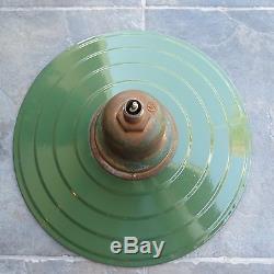 Vintage, Extremely Rare, 1920's Westinghouse Stepped, Green Porcelain Lamp Shade