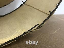 Vintage FIBERGLASS LAMP SHADE PAIR 2 Tier mid century modern floor light 50s 60s