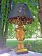 Vintage Frederick Cooper Mid Century Antique Brass Trophy Urn Table Lamp & Shade
