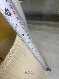 Vintage Fabric Lamp Light Shade Pleated Pleates Fringe Fringed Tassel Tassels