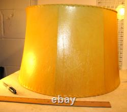 Vintage Fantastic Rawhide Leather Lamp Shade NICE