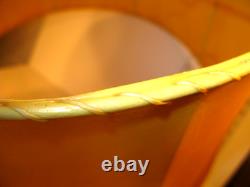 Vintage Fantastic Rawhide Leather Lamp Shade NICE