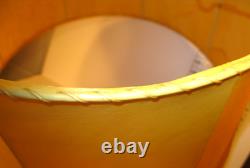 Vintage Fantastic Rawhide Leather Lamp Shade NICE