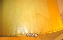 Vintage Fantastic Rawhide Leather Lamp Shade NICE