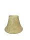 Vintage Faux Leather Lampshade Distressed Beige Tan Large Bell Brown Lighting