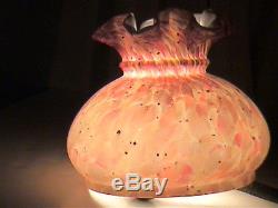 Vintage Fenton Glass Light Lamp Shade Student Shade Case Gass Murano Style RARE