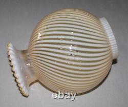 Vintage Fenton Honeysuckle Spiral Opalescent Glass Lamp Shade 9-1/4 Tall