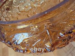 Vintage Fenton Poppy Colonial Amber Glass Lamp (Shade Only)