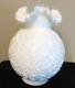 Vintage Fenton Spanish Lace Lamp Shade Gone With Wind Silver Crest Milk Glass