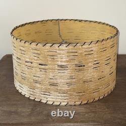Vintage Fiberglass Lamp Shade MCM Retro 9 Tall X 17 Diam. Nice