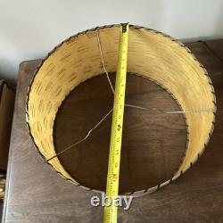 Vintage Fiberglass Lamp Shade MCM Retro 9 Tall X 17 Diam. Nice
