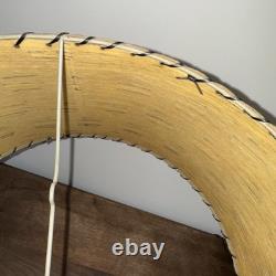 Vintage Fiberglass Lamp Shade MCM Retro 9 Tall X 17 Diam. Nice