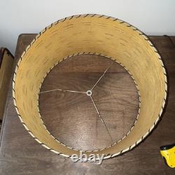 Vintage Fiberglass Lamp Shade MCM Retro 9 Tall X 17 Diam. Nice