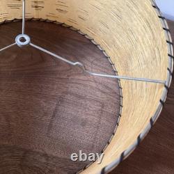 Vintage Fiberglass Lamp Shade MCM Retro 9 Tall X 17 Diam. Nice
