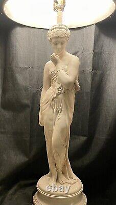 Vintage Figural Greek/Roman Woman/Goddess Statue Table Lamp 46