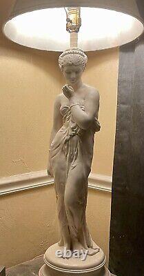 Vintage Figural Greek/Roman Woman/Goddess Statue Table Lamp 46