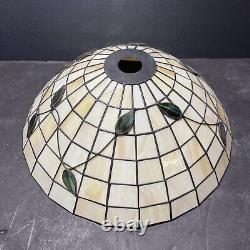 Vintage Floral Tiffany Style Stained Glass Pendant Hanging Lamp Light Shade 15