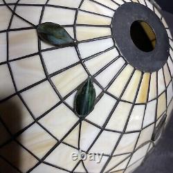 Vintage Floral Tiffany Style Stained Glass Pendant Hanging Lamp Light Shade 15