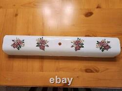 Vintage Floral Vanity Glass Light Shade 24 Bathroom Cover Mid Century