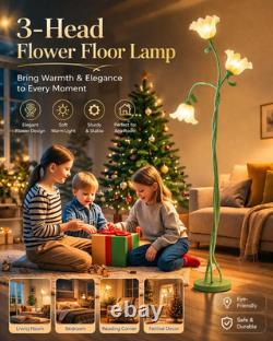 Vintage Flower Floor Lamp with Flexible Neck and 3 Color Temperatures (Green) Vintage Flower Floor Lamp with Flexible Neck and 3 Color Temperatures (Green)