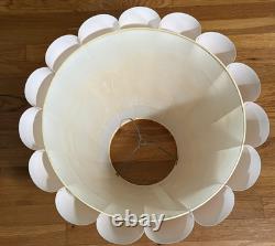 Vintage Fluted Scalloped Lampshade-Dusty Rose-LG 15Tx20.5 W-Excellent