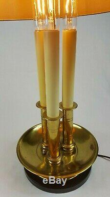 Vintage Frederick Cooper Three Candlestick Table Lamp with Original Signed Shade