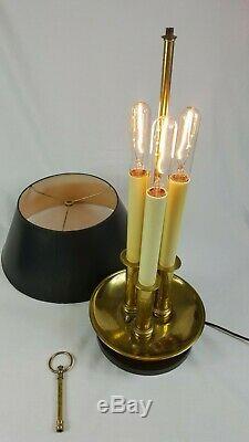 Vintage Frederick Cooper Three Candlestick Table Lamp with Original Signed Shade