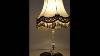 Vintage French Style White Porcelain Brass Table Lamp