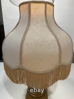 Vintage French Victorian Bell Lamp Shade Large 17.5 x 16 Tall 1.5
