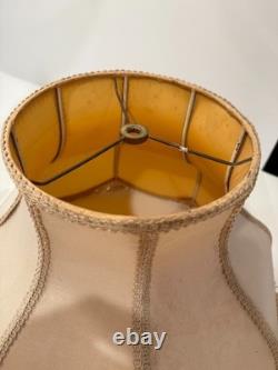 Vintage French Victorian Bell Lamp Shade Large 17.5 x 16 Tall 1.5