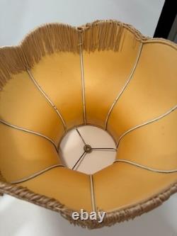 Vintage French Victorian Bell Lamp Shade Large 17.5 x 16 Tall 1.5