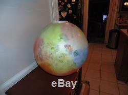 Vintage GWTW Large lAMP Shade Globe Hand Painted