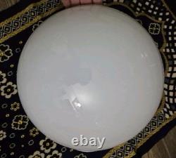 Vintage GWTW White Milk Glass Globe Ball Parlor Banquet Lamp Shade