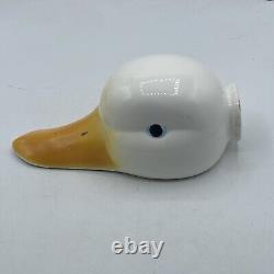 Vintage George Kovacs Ceramic Goose Head Light Lamp Shade Fixture RARE Excellent