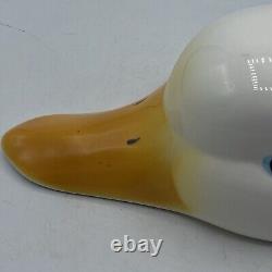 Vintage George Kovacs Ceramic Goose Head Light Lamp Shade Fixture RARE Excellent