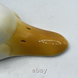 Vintage George Kovacs Ceramic Goose Head Light Lamp Shade Fixture RARE Excellent