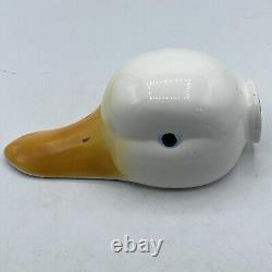 Vintage George Kovacs Ceramic Goose Head Light Lamp Shade Fixture RARE Excellent