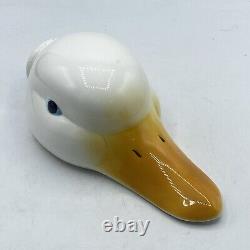 Vintage George Kovacs Ceramic Goose Head Light Lamp Shade Fixture RARE Excellent