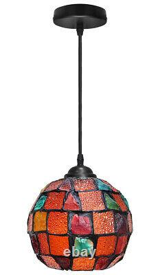 Vintage Glass Globe Ceiling Hanging Pendant Light Shade Mosaic Lighting M0105