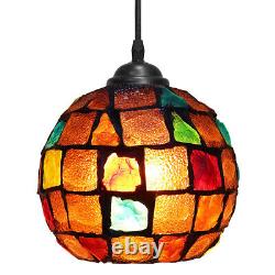 Vintage Glass Globe Ceiling Hanging Pendant Light Shade Mosaic Lighting M0105