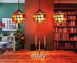 Vintage Glass Globe Ceiling Hanging Pendant Light Shade Mosaic Lighting M0105