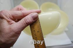 Vintage Glass Hanging Light Shades 5 1/2 X 3 1/2 Round Lot Of 5