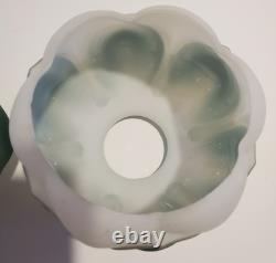 Vintage Glass Lotus Lampshade Pair 4 Tall 3.75 Base Diameter Please Read