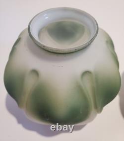 Vintage Glass Lotus Lampshade Pair 4 Tall 3.75 Base Diameter Please Read