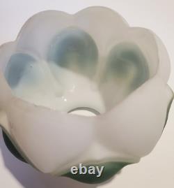 Vintage Glass Lotus Lampshade Pair 4 Tall 3.75 Base Diameter Please Read
