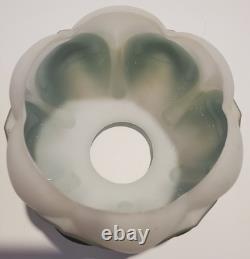 Vintage Glass Lotus Lampshade Pair 4 Tall 3.75 Base Diameter Please Read
