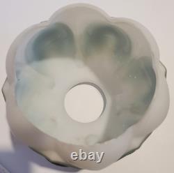 Vintage Glass Lotus Lampshade Pair 4 Tall 3.75 Base Diameter Please Read