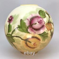 Vintage? Gone? With? The? Wind? Ball? Globe? Shade Roses Oil? Banquet? Lamp